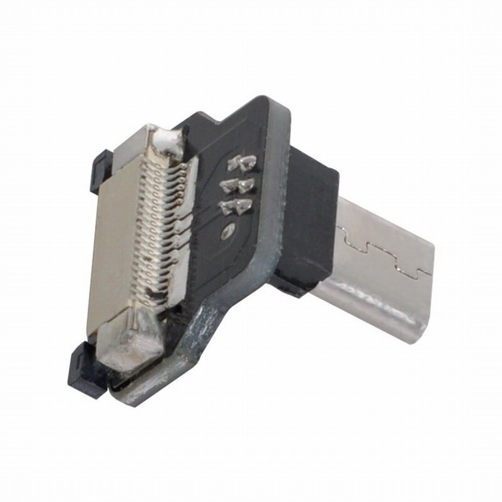 CYFPVUSB 5Pin Micro USB2.0 Male 90 Degree Up Angled Connector Socket for FPV HDTV Multicopter Aerial Photography CN-012-UP