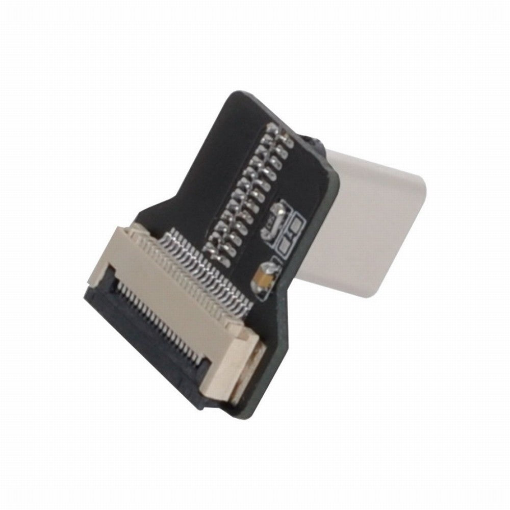 CYFPVUSB Type-C USB-C USB2.0 Male Left Right Angled 90 Degree Connector Socket for FPV HDTV Multicopter Aerial Photography CN-013-RI