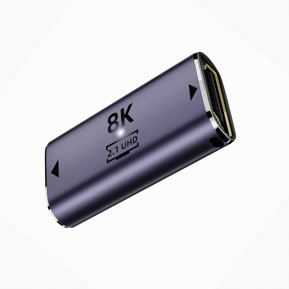 HDMI Female to HDMI 2.1 Female UHD Extension Gold Converter Adapter Support 8K 60hz HDTV HD-008-8K