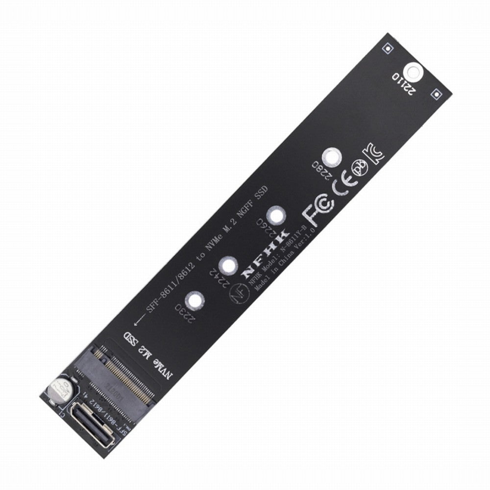 Oculink SFF-8612 SFF-8611 to M.2 Kit NGFF M-Key to NVME PCIe SSD 2280 22110mm Adapter for Mainboard SF-046