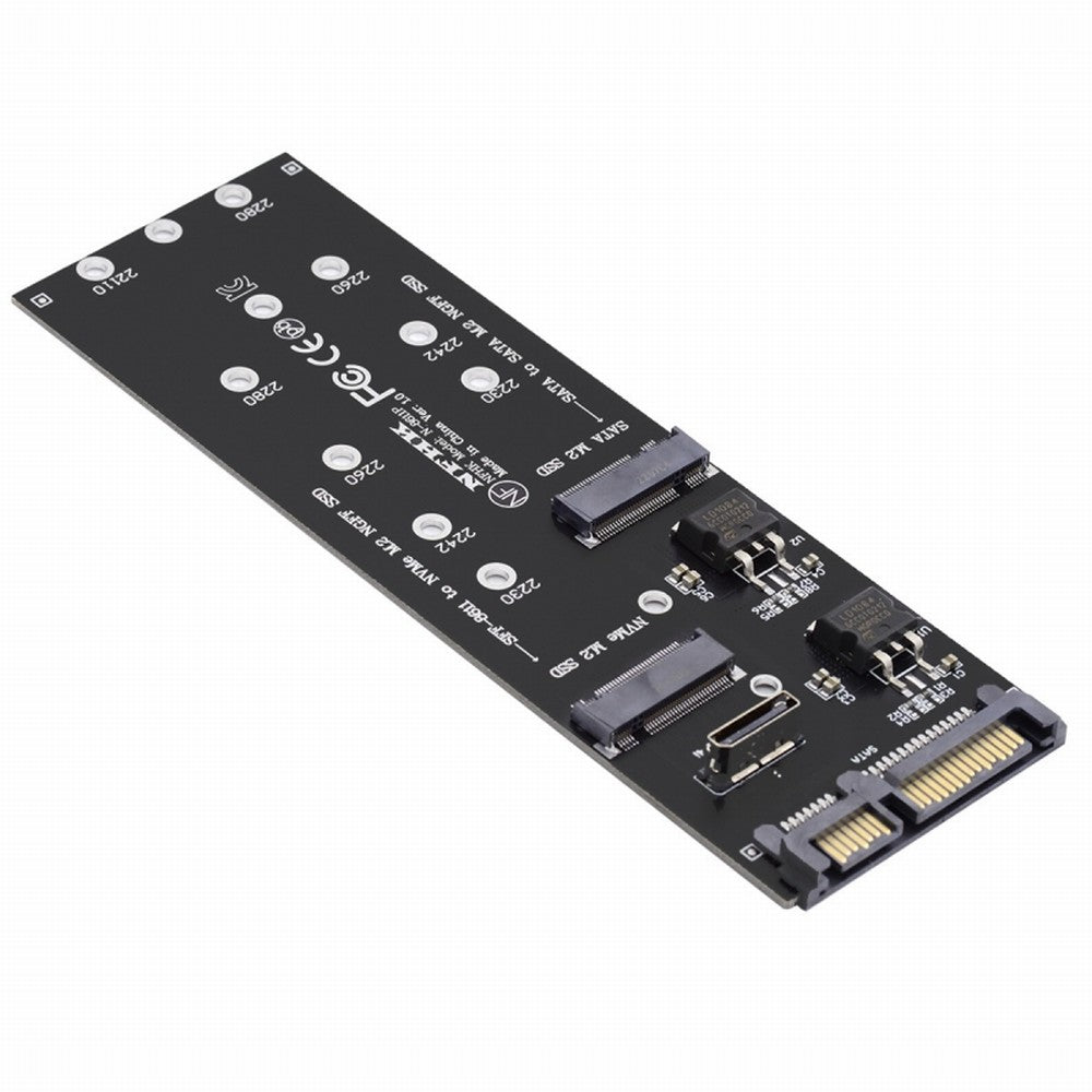 Oculink SFF-8612 8611 to U.2 Kit M-Key to NVME PCIe SSD and NGFF to SATA Adapter for Mainboard SF-055
