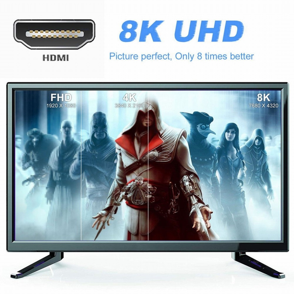 Up Angled Micro HDMI Male to HDMI 2.1 Female UHD Extension Gold Converter Adapter Support 8K 60hz HDTV HD-023-D8K04