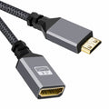 4K Type-C MINI HDMI 1.4 Male to HDMI Female Extension Cable for DV MP4 Camera DC Laptop HD-004-BK