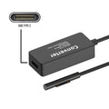 Type-C USB-C Female 65W DC 15V to Surface Pro3 Pro4 Pro5 Pro6 Pro7 Pro8 Pro9 Book Pro Charge Cable PW-016-TYPECF