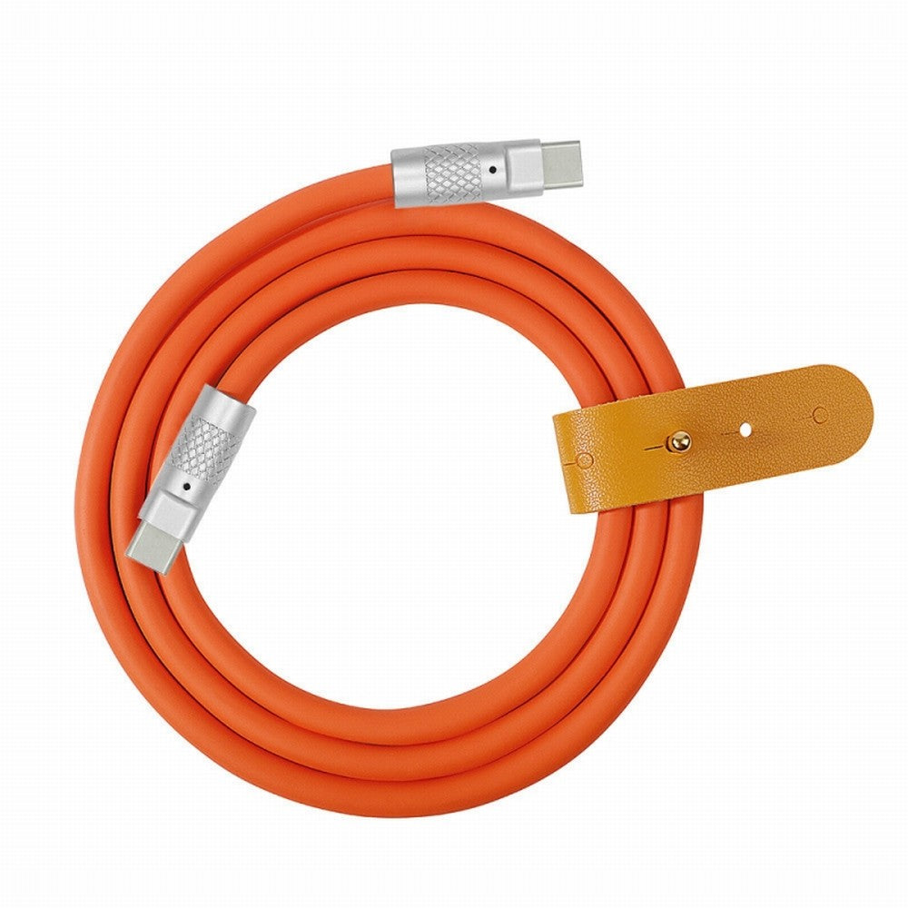USB-C Type C to USB-C Liquid Silicone Ultra Soft 120W Power USB2.0 Data Cable Fast Charge for Laptop Tablet Phone CC-UC-003