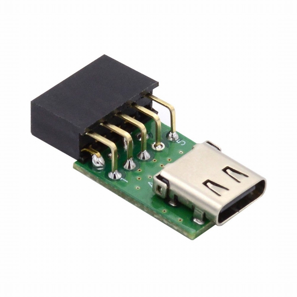 Single Port USB 3.1 Type C USB-C Female to USB 2.0 Motherboard 9pin 10pin Header Adapter PCBA 480Mbps UC-141-TC001