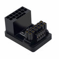 12VHPWR ATX3.0 PCI-E 5.0 Power Modular Adapter Male to Female Up Angled 360 Degree for 4080 5090TI 16Pin 12+4P Graphics Card PW-036-UP