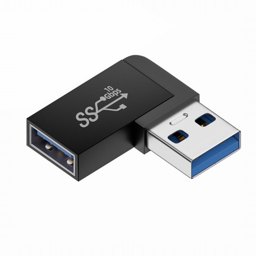 10Gbps USB3.0 Male to Female Extension Power Data Video Adapter 90 Degree Right Angled Type U3-018-RF