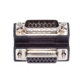 DSUB RS232 D-subminiature 15pin Male Nut to Female Screw Extension Adapter DB Connector Up 90 Degree Angled DB-017-UP