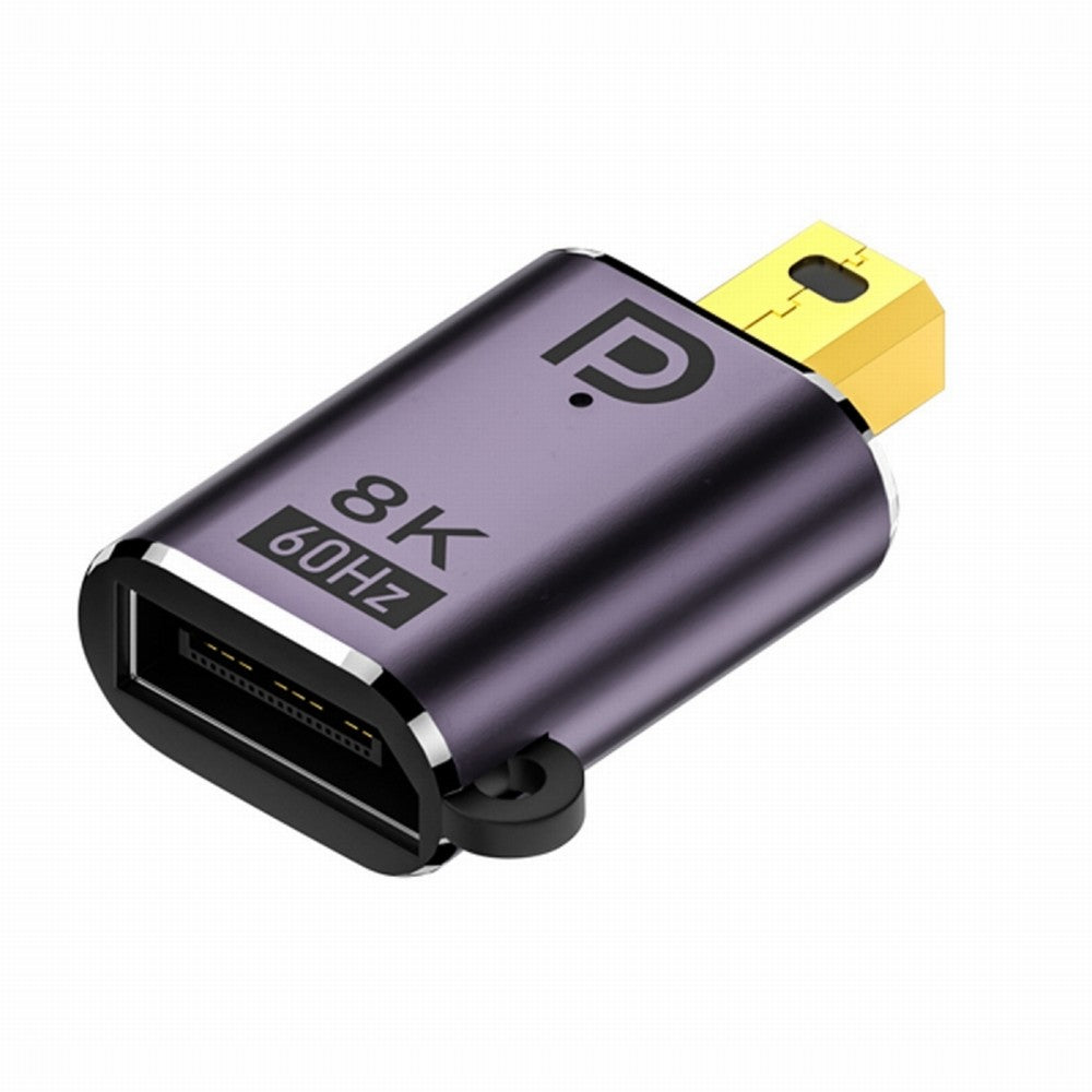 Mini DisplayPort 1.4 Male to DP Female 8K 60hz Adapter Ultra-HD UHD 4K 144hz 7680*4320 for Video PC Laptop Monitor DP-036-8K01