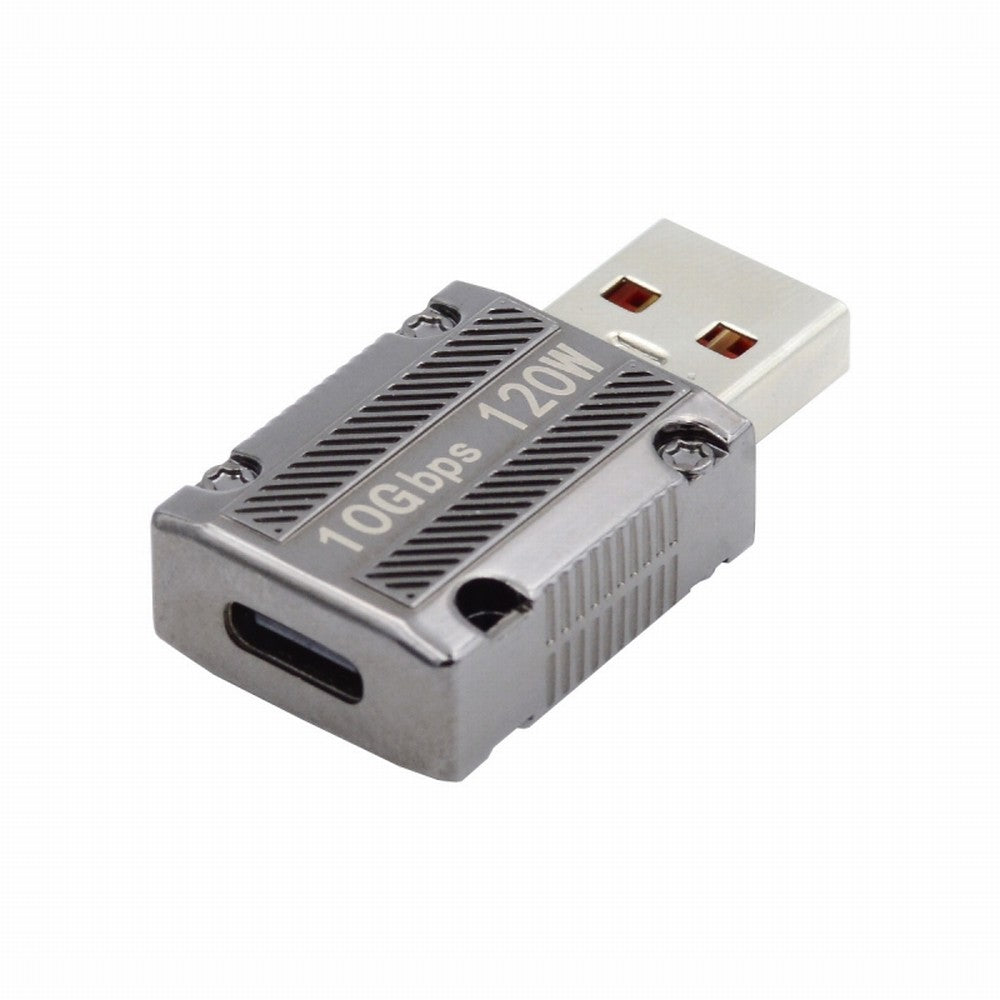 USB-C USB 3.1 Type C Female to USB 3.0 A Male 10Gbps Data 120W Power Adapter Alloy Shell for Laptop Tablet Mobile Phone UC-067-SL
