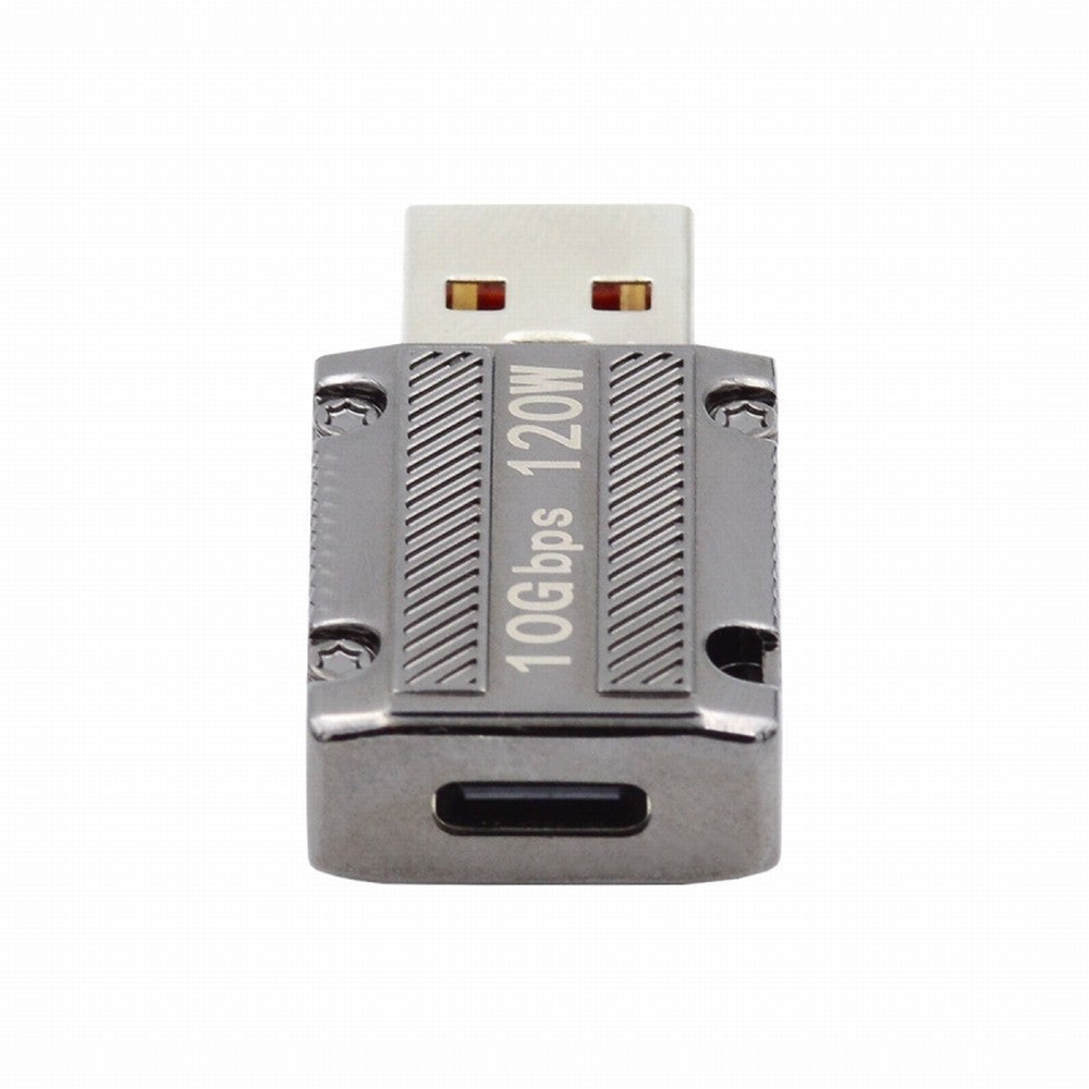USB-C USB 3.1 Type C Female to USB 3.0 A Male 10Gbps Data 120W Power Adapter Alloy Shell for Laptop Tablet Mobile Phone UC-067-SL