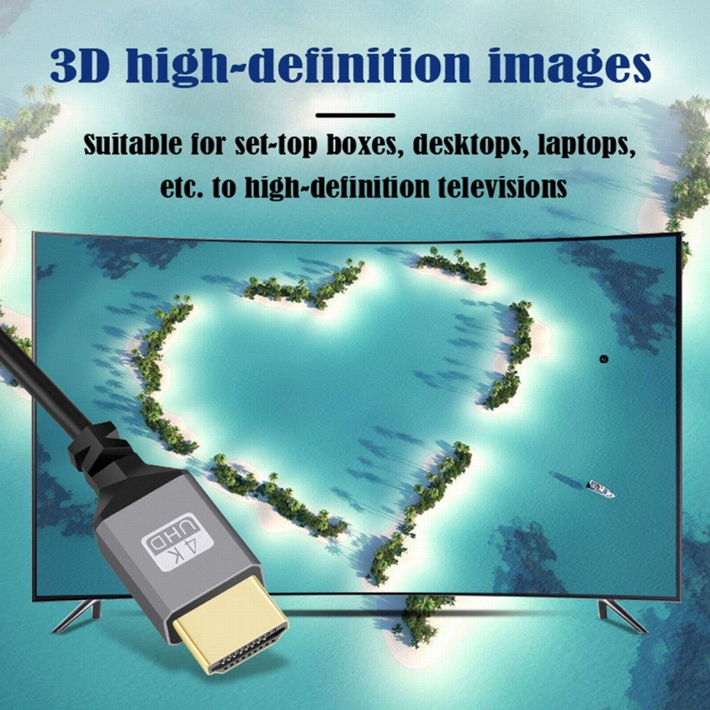 Mini HDMI 2.0 Male to HDMI Male 4K 60hz Stretch Coiled Cable Left Angled 90 Degree for HDTV Computer Laptop Monitor HD-036-LE