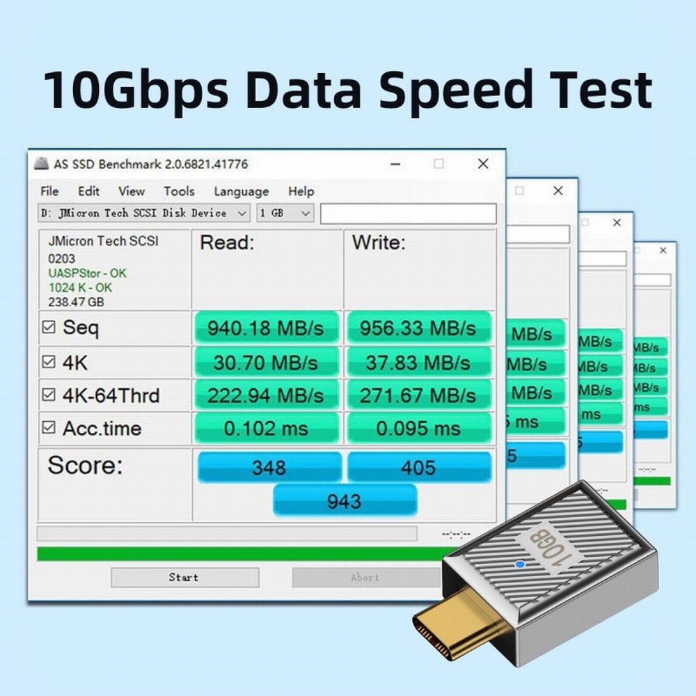 USB-C USB 3.1 Type C Male to USB 3.0 A Female 10Gbps OTG Data 120W Power Adapter Alloy Shell Mecha Cyberpunk Style UC-017-SL