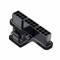 12VHPWR ATX3.0 PCI-E 5.0 Power Modular to Three ATX 8P Adapter for 4080 5090TI 16Pin 12+4P Graphics Card Up Angled 90 Degree PW-048-UP