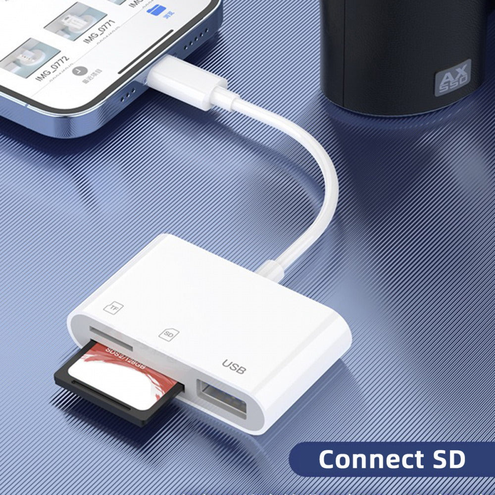 USB 2.0 Type C USB-C to TF Micro SD SDXC USB Female Card Reader Adapter Compatible with Macbook Laptop Tablet Phone UC-155-SD003