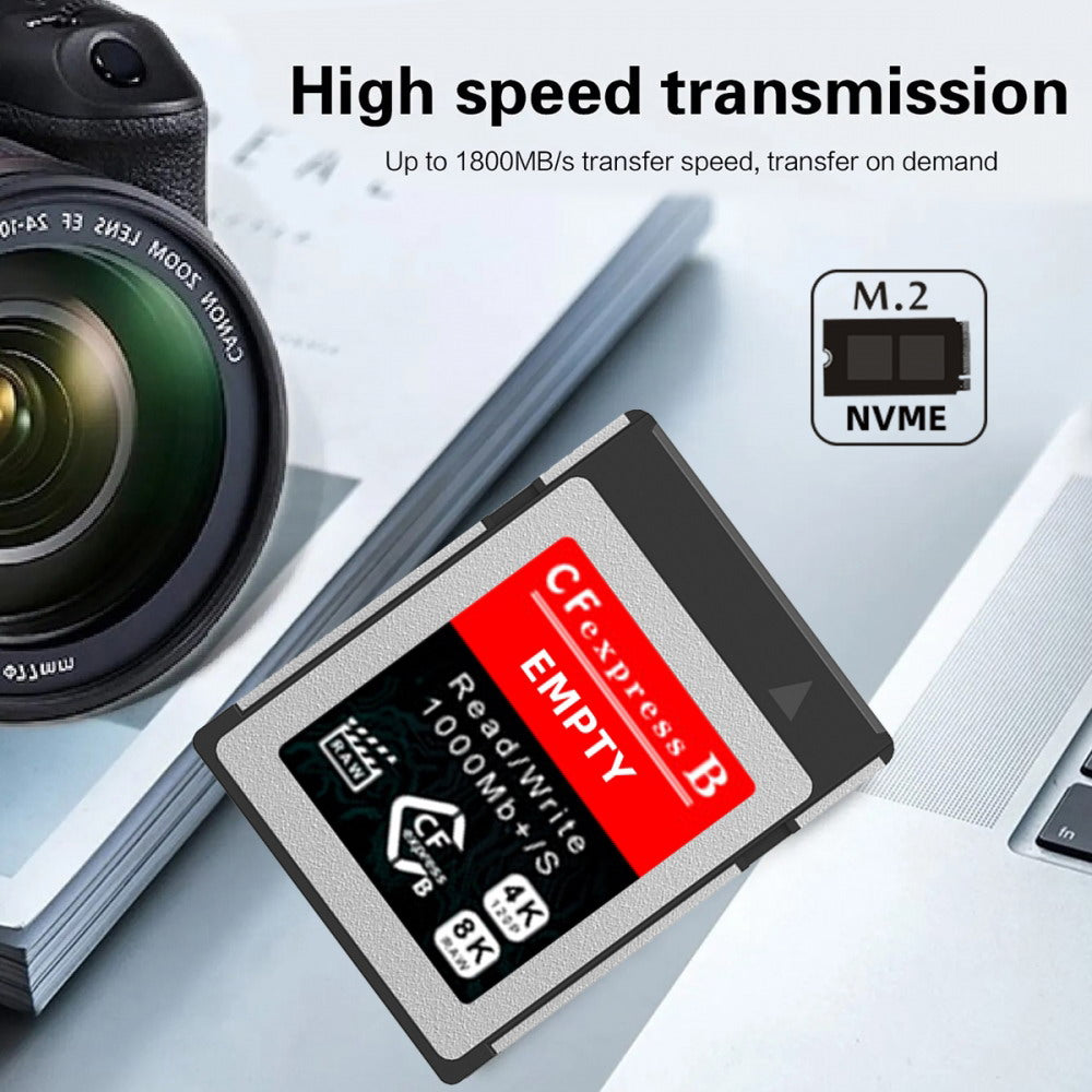 CFexpress Type-B to NVME 2230 Memory Card Kit Case CFE CFB NGFF M-key Adapter Compatible with XS Camera 8K RAW PCIe Expansion SA-046-CFB