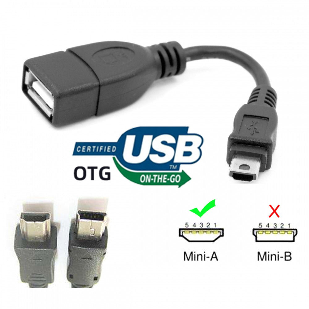 VMC-UAM1 USB 2.0 OTG Cable Mini A Type Male to USB Female Host for Sony Handycam PDA Phone U2-007