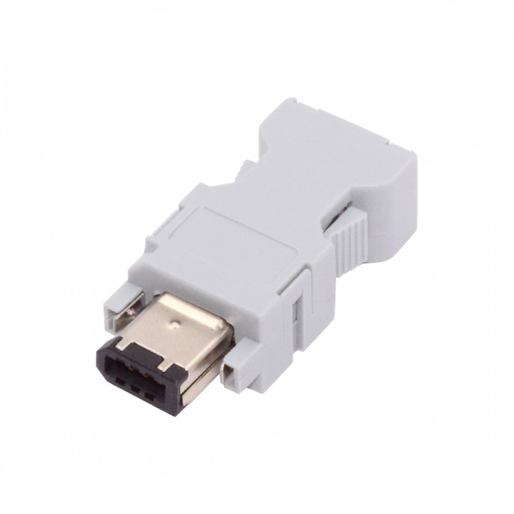 SM-6P I/O Connector IEEE 1394 6Pin CN3 Plug 55100-0670 Male JZSP-CMP9-1-E Compatible with Yaskawa Panasonic Servo 54280-0609 CN-010-MA