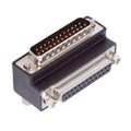 DSUB Parallel LPT AES/EBU DB25pin Male Nut to Female Screw Extension Adapter DB Connector Up 90 Degree Angled DB-008-UP