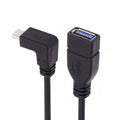 USB-C USB 3.1 Type-C Male to USB 3.0-A Female 10Gbps OTG Data Power Cable Up Down Angled UC-200-UP