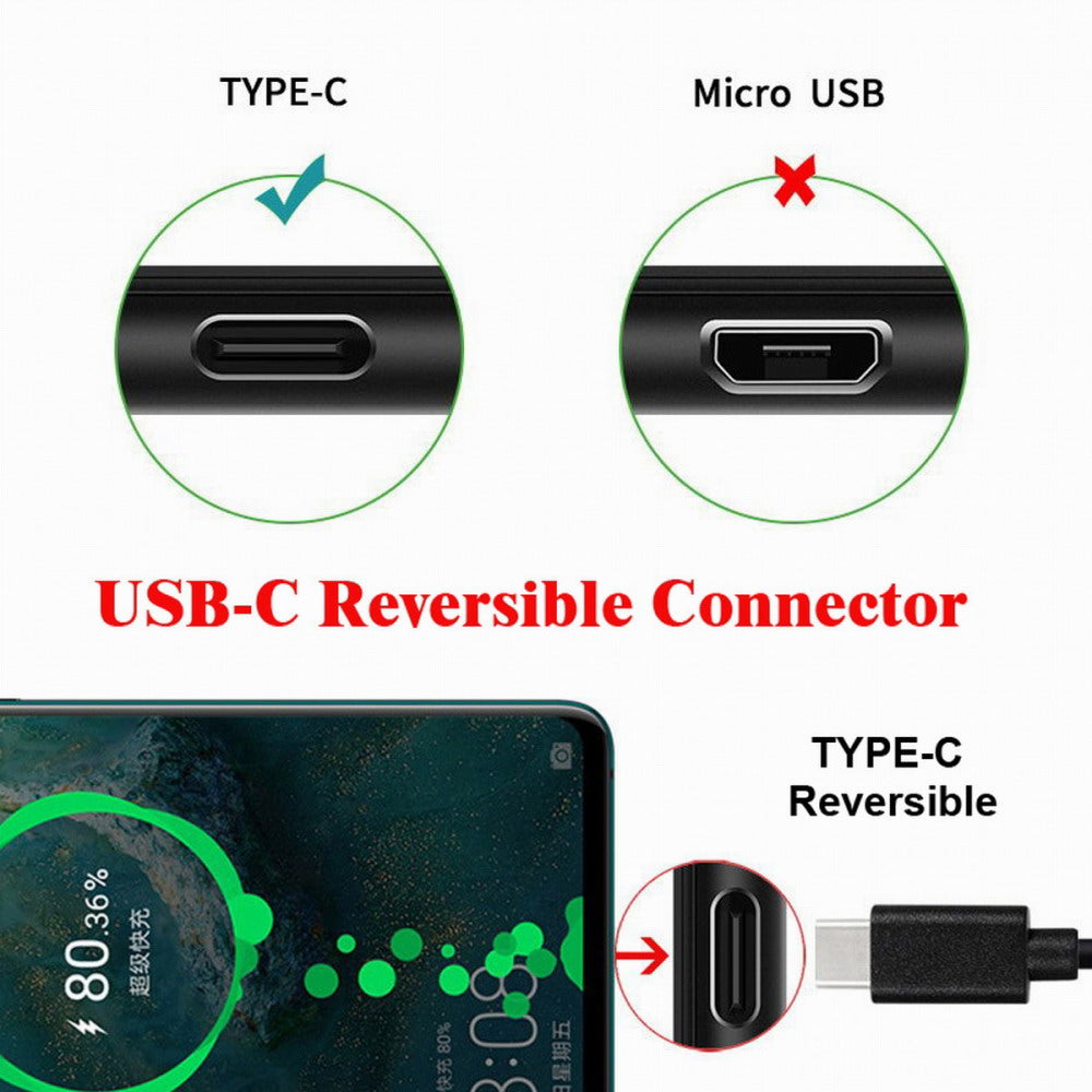 USB-C USB 3.1 Type-C Male to USB 3.0-A Female 10Gbps OTG Data Power Cable Up Down Angled UC-200-UP