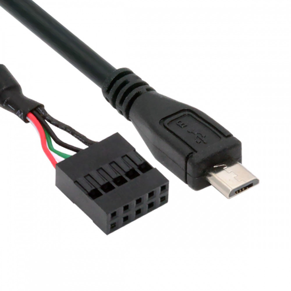 USB 2.0 Motherboard 9pin 10pin Header to Micro USB 5Pin Cable 50cm for Mini Monitor Sensor Panel Camera U2-018-MM