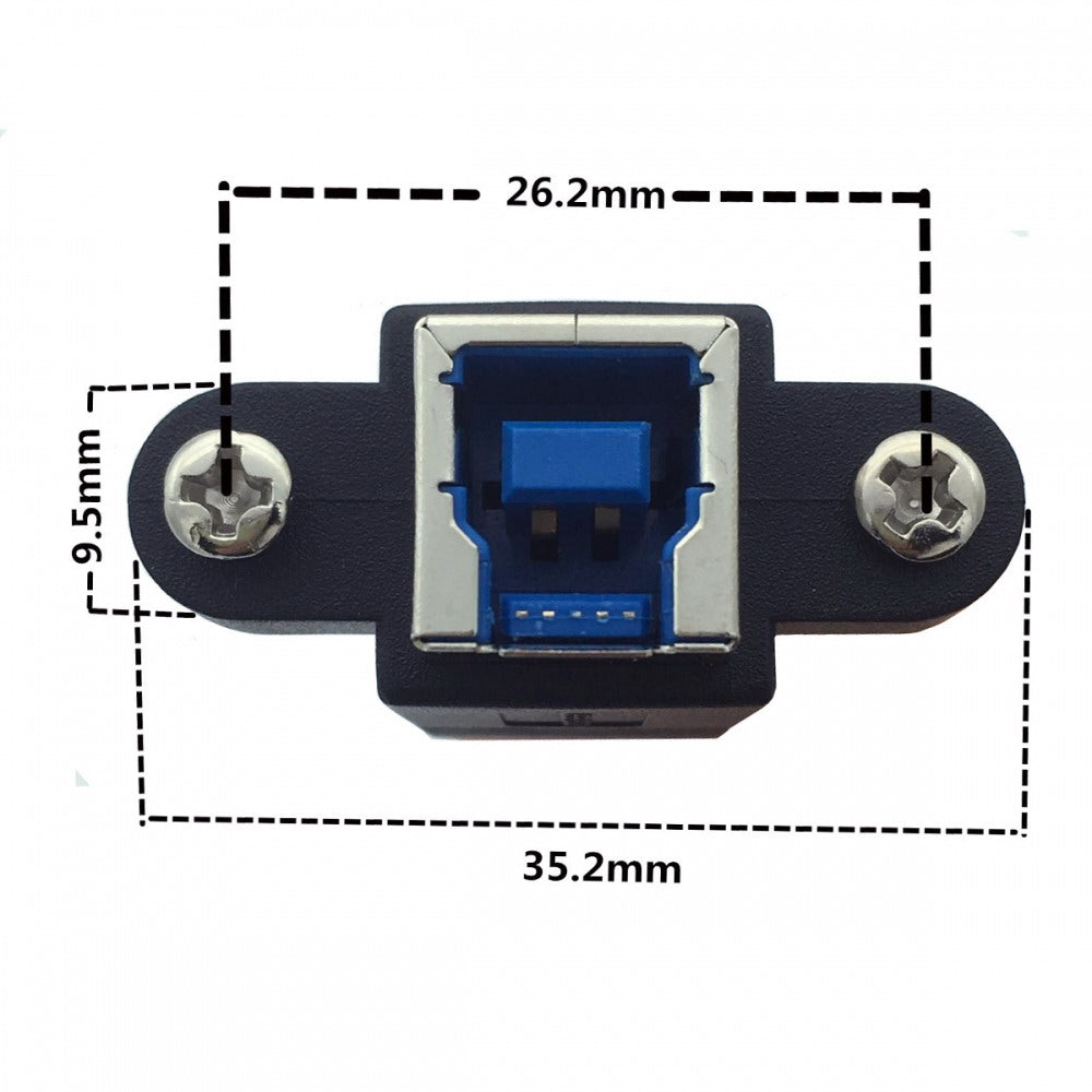 USB 3.0 Type-B Female to USB3.0 Micro-B Male Cable Extension 5Gbps for Disk SSD Camera Data 30cm U3-087