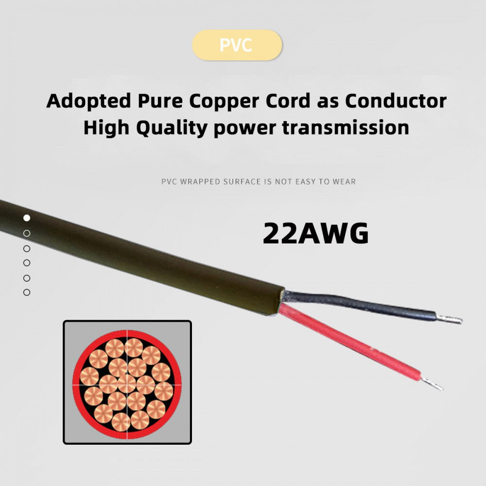 USB 2.0 Type-A Male to 4-in-1 DC 5V 5.5x2.5mm 5.5x2.1mm 4.0x1.7mm 3.5x1.3mm Power Plug Barrel Connector Charge Cable PW-010-AM