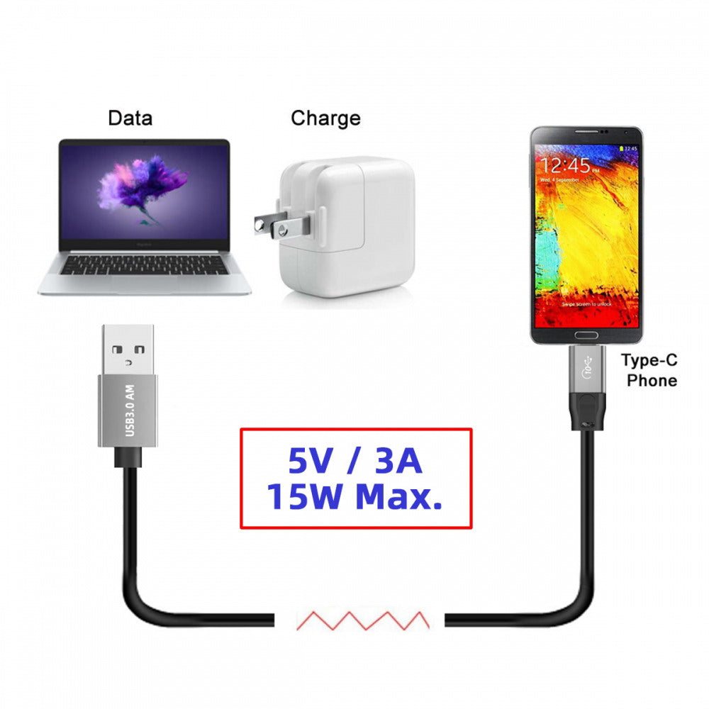 10Gbps USB 3.1 Type C Male to USB3.0 Type A Male Data Power Cable 5V3A for Laptop Phone Disk UC-036-0.30M/UC-036-0.50M