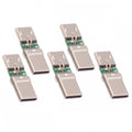5pcs/lot Micro USB 2.0 5Pin Female Connector to USB Type-C Male Power Data PCBA Adapter for Tablet Phone Laptop CN-016-CM