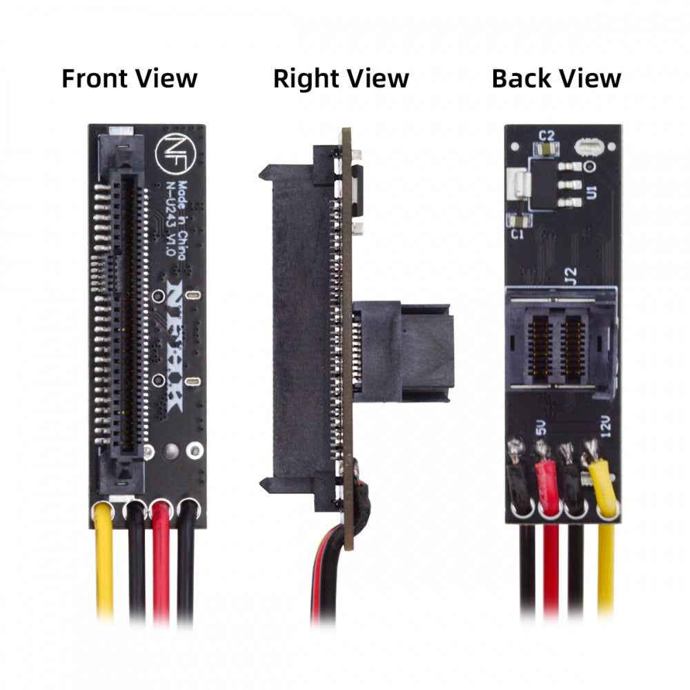 SFF-8643 PCI-E 4.0 Female to U.2 SFF-8639 U.3 NVME PCIe PCI-Express SSD Adapter for Mainboard SF-084-8643