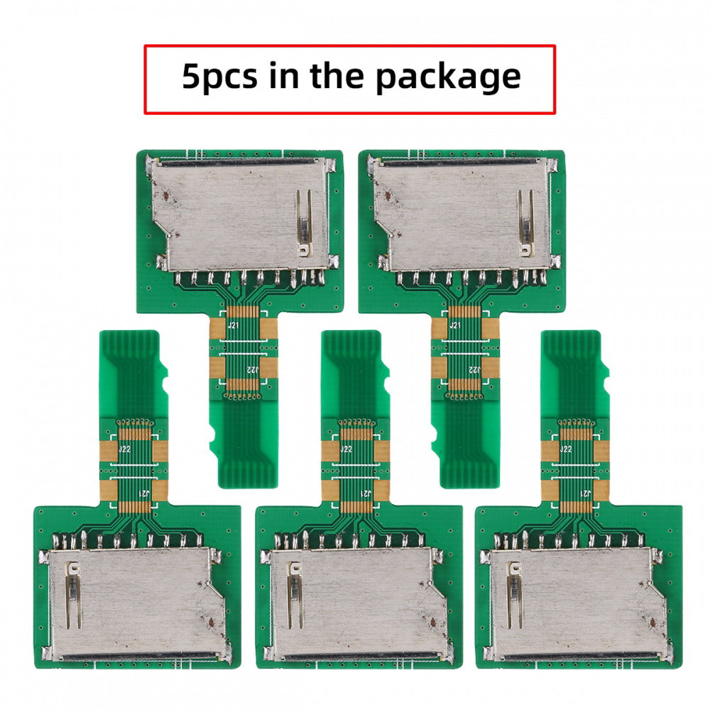 5pcs/lot Micro SD TF Memory Card Kit Male to Standard SD Female Extension Adapter Extender PCBA Reader for Car GPS Phone EP-036-5PCS