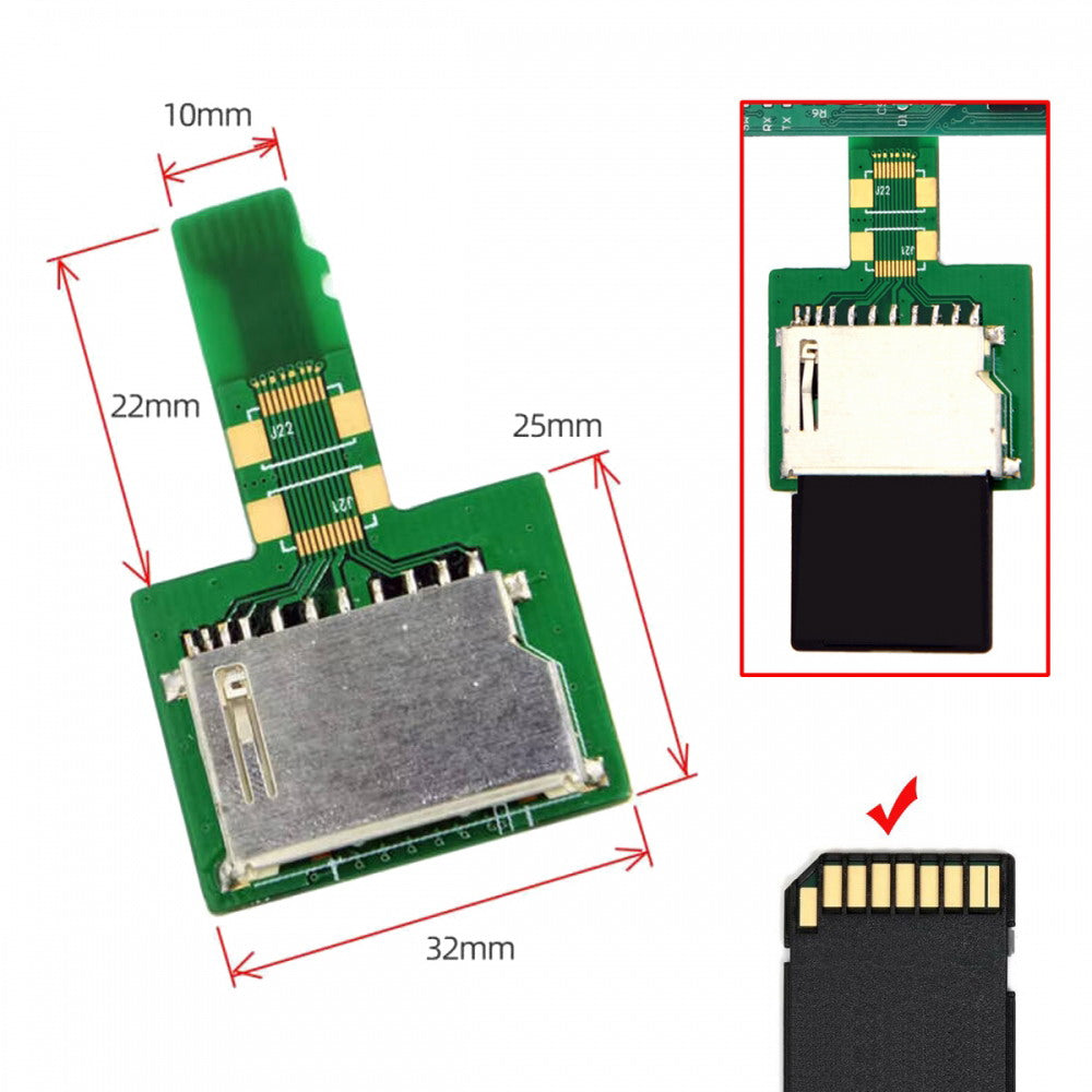 5pcs/lot Micro SD TF Memory Card Kit Male to Standard SD Female Extension Adapter Extender PCBA Reader for Car GPS Phone EP-036-5PCS