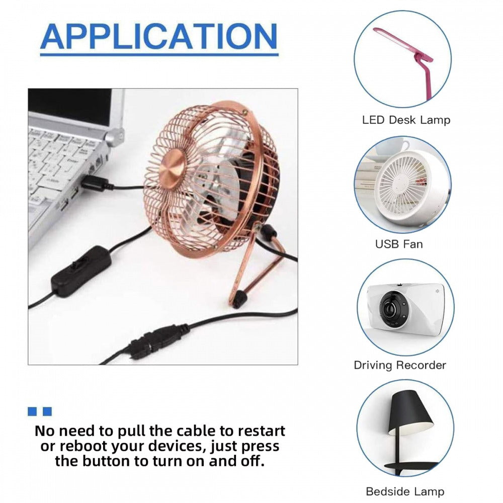 Micro USB2.0 Cable with On Off Power Switch Button Micro 5Pin Male to Female for DC 5V Desk Lamp Fan Camera PW-012-MM