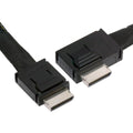 Left Angled 90 Degree OcuLink PCIe 4.0 PCI-Express SFF-8611 4i to SFF-8611 Data Active Cable for eGPU SSD 50cm SF-014-LE