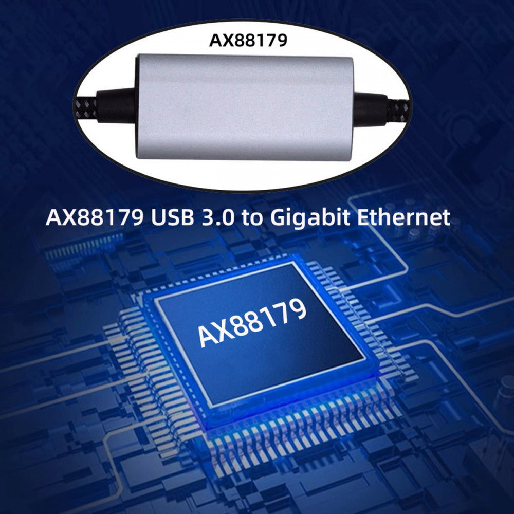 USB to Ethernet Cable USB3.0 Type-A to RJ45 Male Cord Directly Connected 1000Mbps Gigabit LAN Network Compatible with USB2.0 UT-024-AM