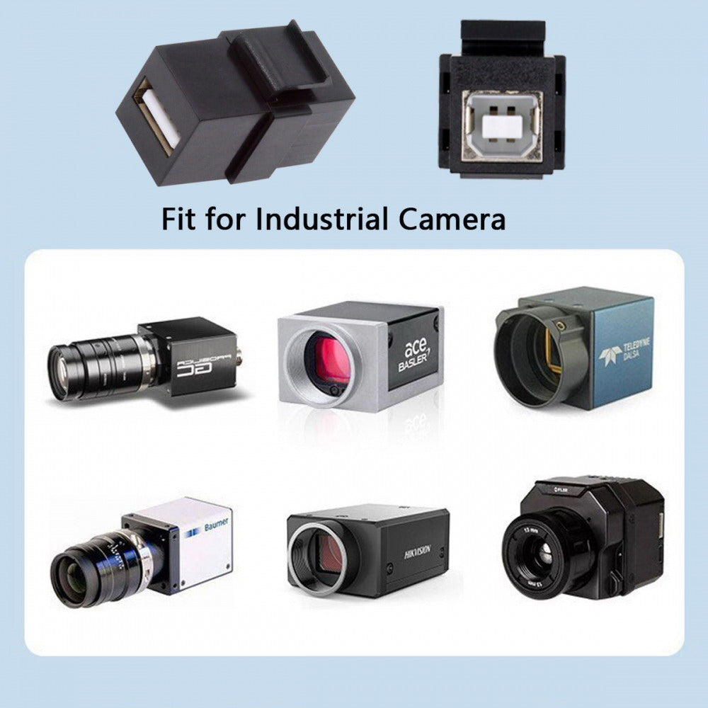 USB2.0 A Female to Type-B Female Extension Keystone Jack Coupler Adapter for Wall Plate Panel USB Cable U2-078-AFBF