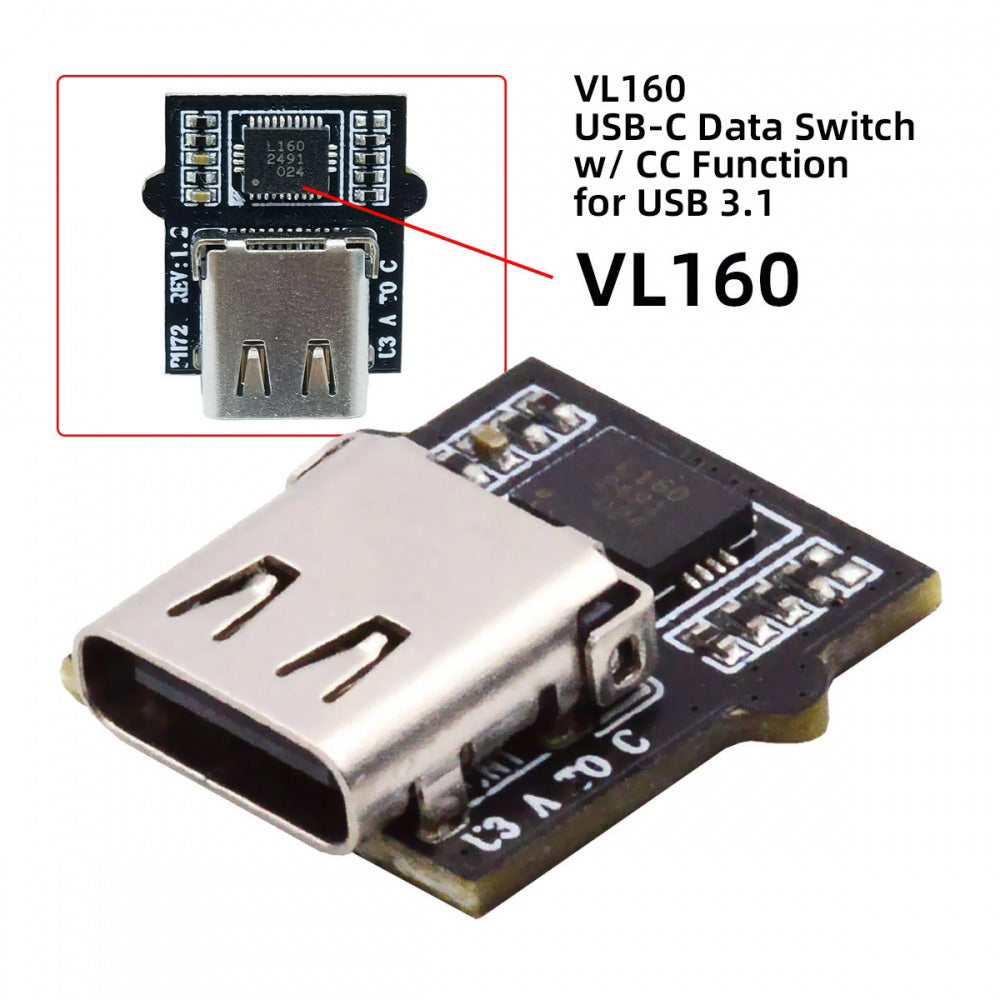 Chenyang Connector DIY OEM Type-C Female Socket Connector with VL160 Chipset Replace for USB3.0 Type-A Female DIP Type DC 5V Power