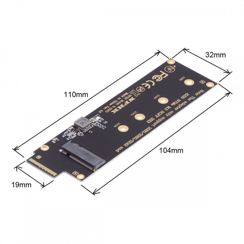 Chenyang NVMe NGFF M-key 4X to PCI-E Ruler 1U GEN-Z EDSFF Short SSD E1.S Host Carrier Adapter