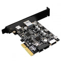 10Gbps Type-E USB 3.1 Front Socket & USB3.0 19Pin/20Pin & Type-A USB-C to PCI-E Express Card Adapter ASM3142 VL822