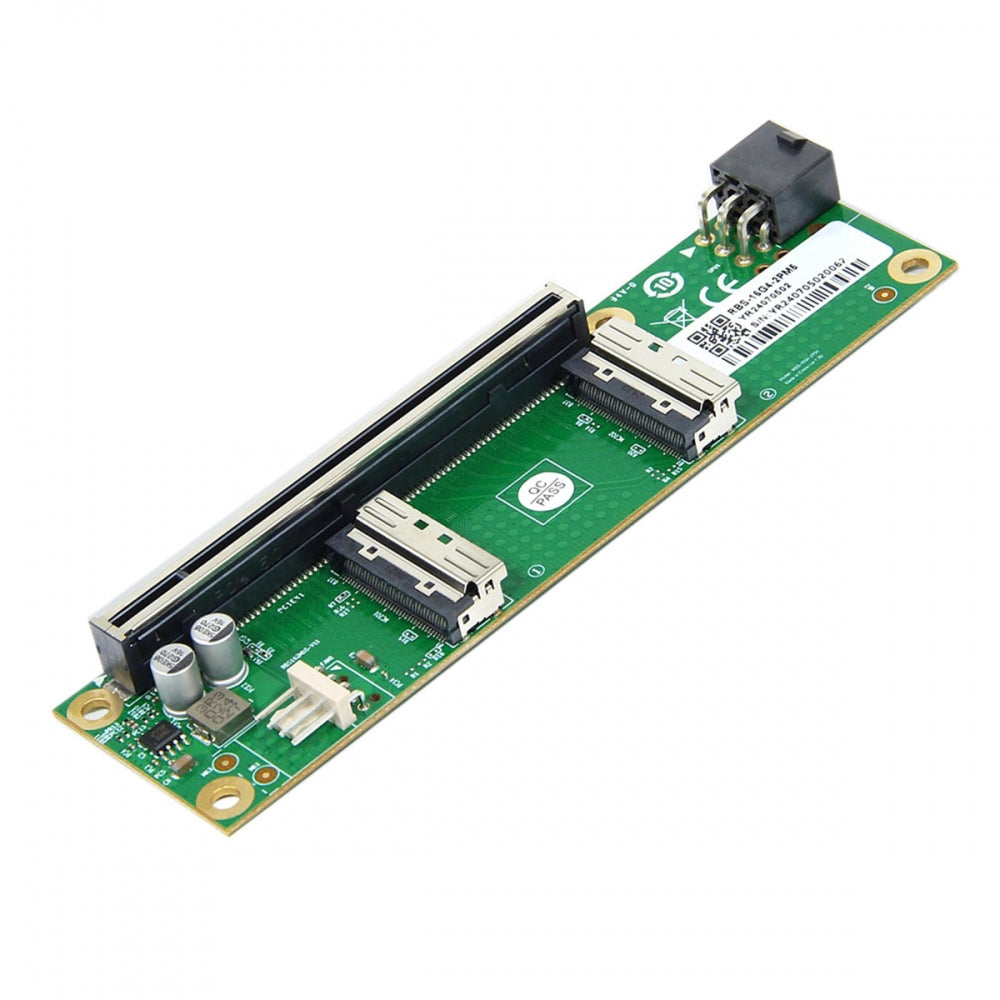 Dual MCIO 8i Mini Cool Edge IO SFF-TA-1016 to PCIE5.0 PCI-Express 16x VROC Adapter for Mainboard SSD Graphics Card