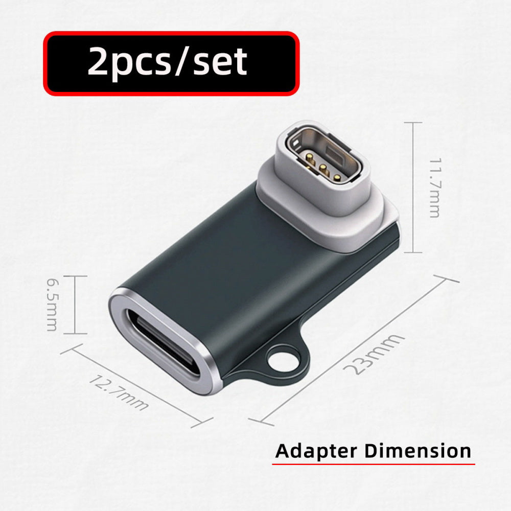 2pcs/lot Connector Smart Watch Charging Adapter USB Type-C to 3-Pin Compatible with COROS Pace Pro