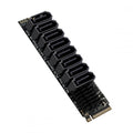 NGFF NVME M-Key PCI Express to SATA 3.0 6Gbps 8 Ports Adapter Converter Hard Drive Extension Card 2280