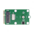 Mini PCI-E Riser Card to USB2.0 TF Card & M.2 NGFF Key-M NVME SSD Adapter Compatible with NAS Industrial Control Motherboard