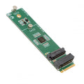 NGFF NVME M-Key Riser Card to Dual Ports 2242 2280 NGFF Key-M NVME SSD Adapter PCIE Packet Switch Compatible with NAS Industrial Control Motherboard