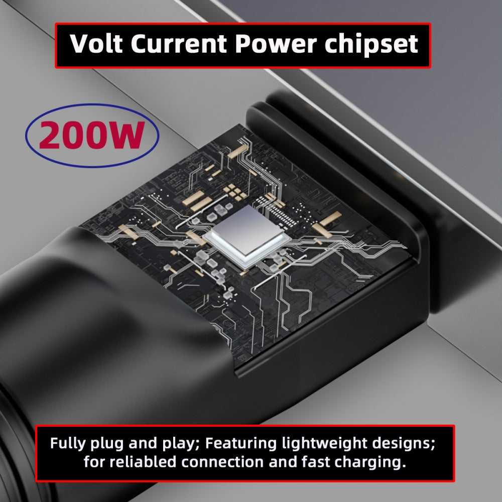 180W 200W Power DC Jack 5.5*2.5mm Input to Flow 14 16 Air Rectangle Plug Charge Adapter Compatible with ROG Laptop