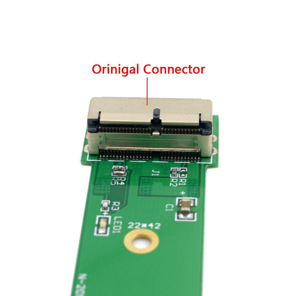 12+16Pin MAC SSD to Motherboard M.2 NVME NGFF M-Key Convert Adapter Card for 2013 2014 2015 A1493 A1502 A1465 A1466 MAC Pro Air SSD