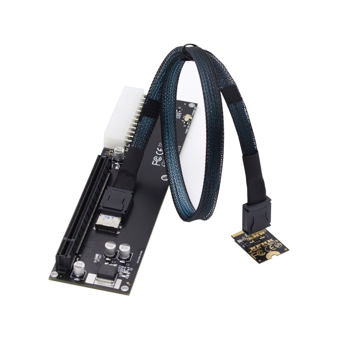 Oculink SFF-8612 to PCI-E 3.0/4.0 M.2 M-Key to SFF-8611 Host Adapter for eGPU/GPD Win Max2 External Graphics Card & SSD