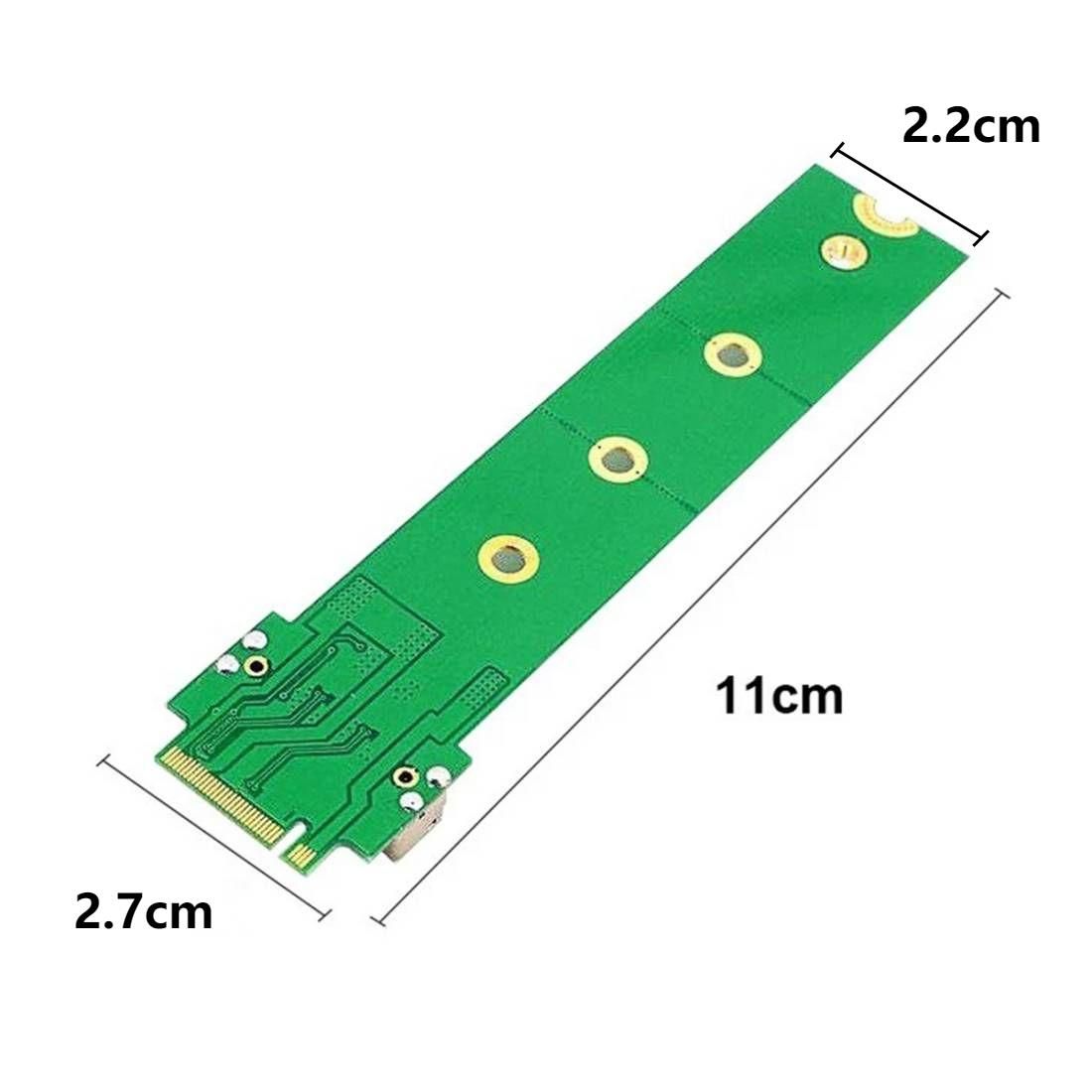 12+16Pin MAC SSD to Motherboard M.2 NVME NGFF M-Key Convert Adapter Card for 2013 2014 2015 A1493 A1502 A1465 A1466 MAC Pro Air SSD
